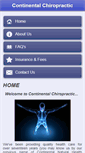 Mobile Screenshot of continentalchiropractic.com