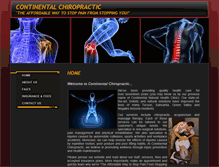 Tablet Screenshot of continentalchiropractic.com